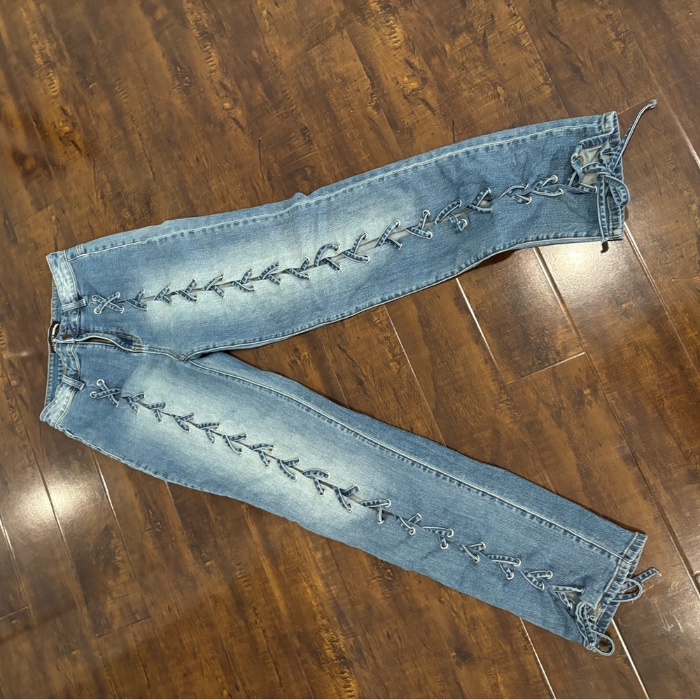 Embroidered Blue Jeans